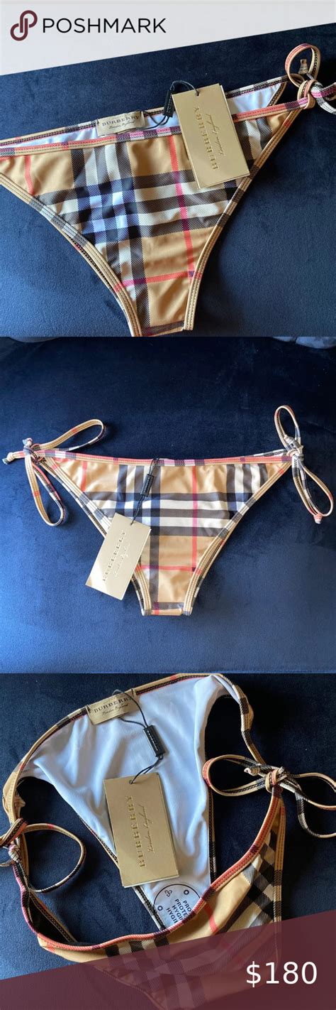 burberry bathing suits womens|Burberry plaid bikini.